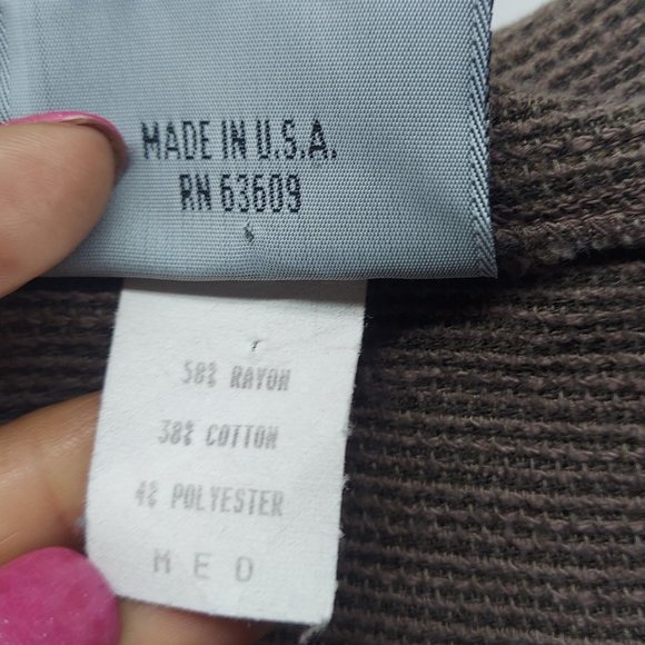 vintage Mishi brown  Button front Long Maxi medium - Picture 4 of 12